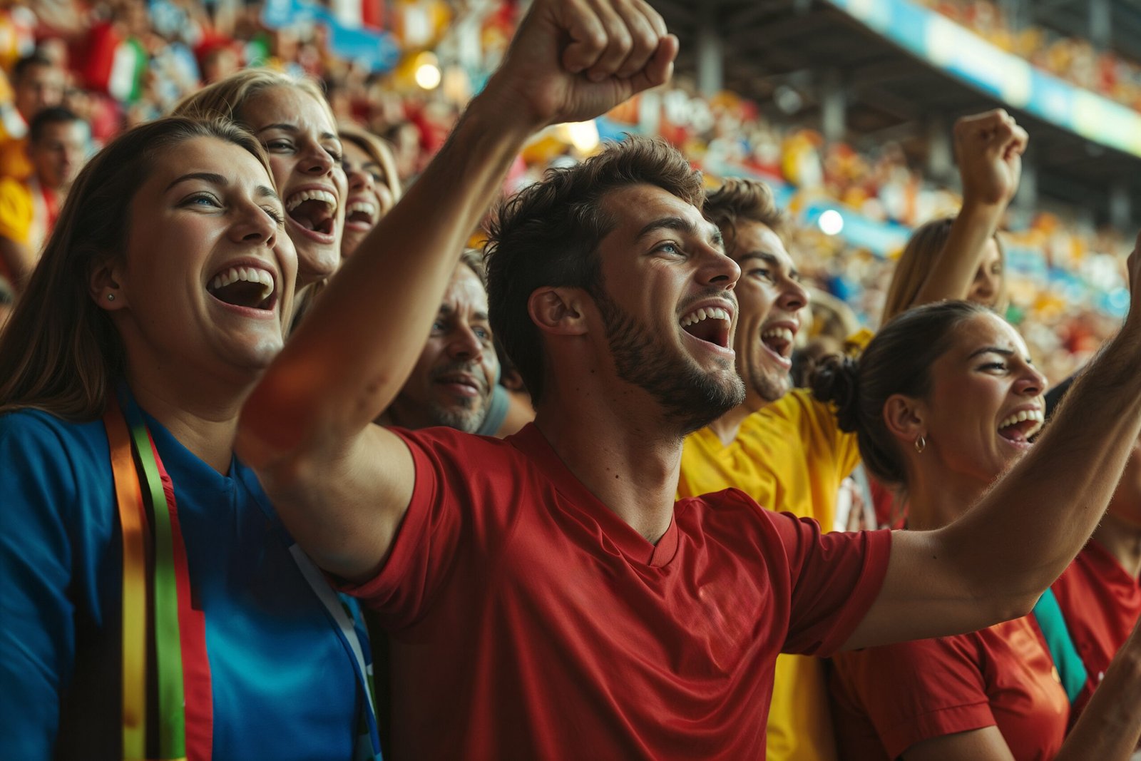 soccer fans cheering stadium (1)